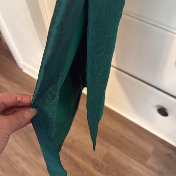 Vintage 1960’s Green Elegant Sheath Cocktail Dress w/Embellishments Sequins - XS - Picture 5 of 7